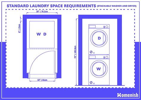 standard laundry box height